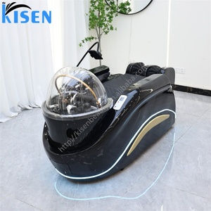 KISEN Japan Intelligent Electric Massage Bed Modern <b>Style</b> <b>Head</b> Spa Shampoo Bed Beauty Salon Shampoo Massage Chair Therapy Bowl - Product Image 1