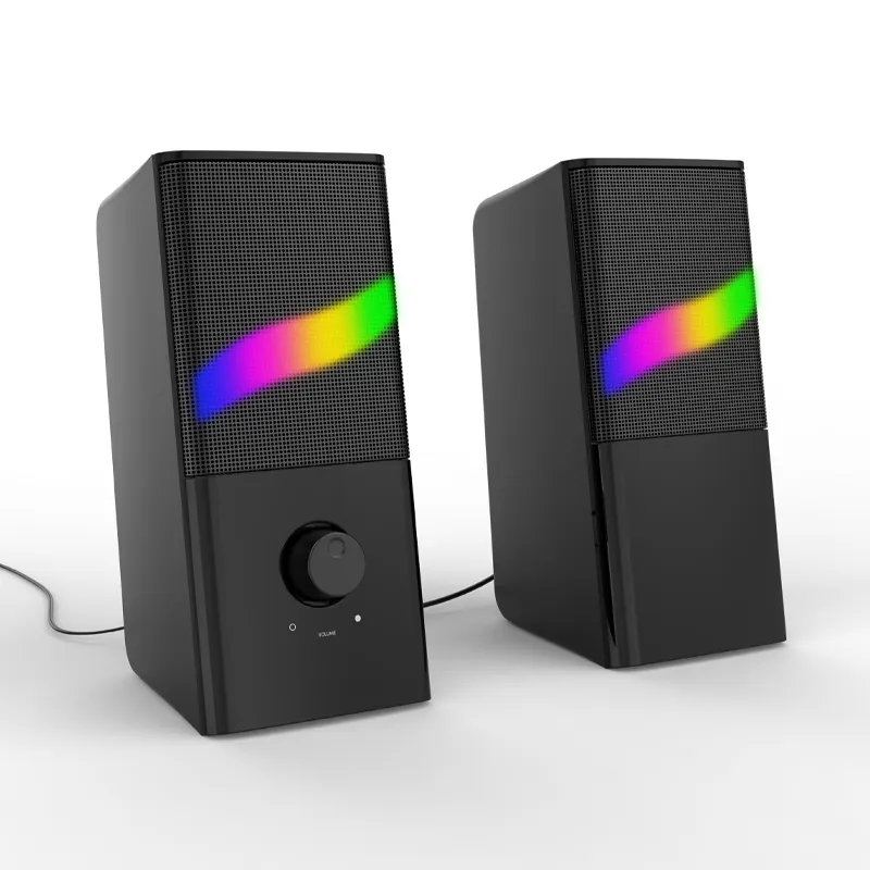 2.0 taşınabilir açık Hifi taşınabilir büyük yüksek güç Rgb ile renkli Usb Stereo ses müzik Hi-Fi hoparlör