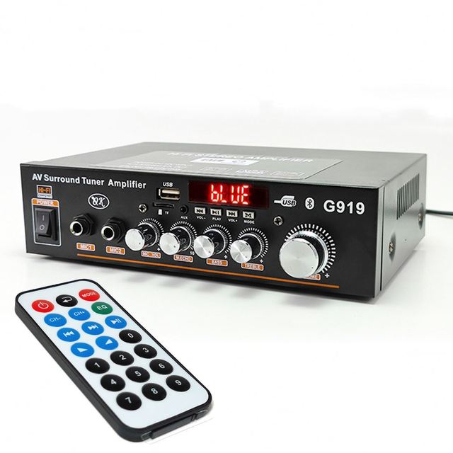 G919 HIFI BT Digital Power Audio Amplifier Board 18W+18W Stereo AMP Amplificador Home Theater USB SD Card MP3 Player