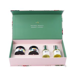 Boîte d'emballage magnétique en carton pour flacon cosmétique, ensemble de boîtes de rangement cosmétiques en papier personnalisées, maquillage - Product Image 4