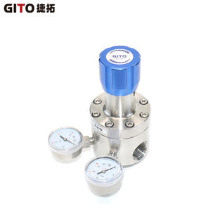 Vanne de réduction de pression à diaphragme monophasée en acier inoxydable GITO, vanne haute pression à double étage à haut débit - Product Image 3