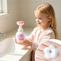 Savon liquide pour les mains personnalisé OEM/ODM, hydratant, sans alcool, respectueux de la peau, savon moussant en forme de patte de chat pour enfants