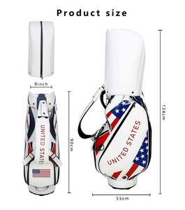 KONDAY लोकप्रिय उच्च अंत प्रीमियम पु चमड़े गुणवत्ता गोल्फ टूर बैग गोल्फ गाड़ी गोल्फ प्रो स्टाइलिश स्टाफ बैग - Product Image 3