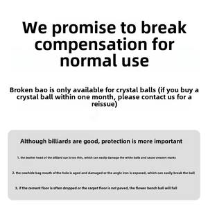 American 16-Color Pool & Snooker Balls Chino Negro Ocho 5,72 cm Cristal Resina Estándar Bolas de billar grandes - Product Image 2