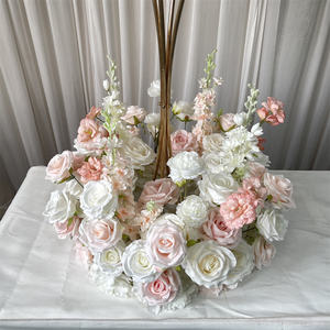 GreenLife - Anillos de Flores Artificiales Rosas y Blancas en Oferta, Centro de Mesa para Decoración de Velas en Mesa de Boda - Product Image 4