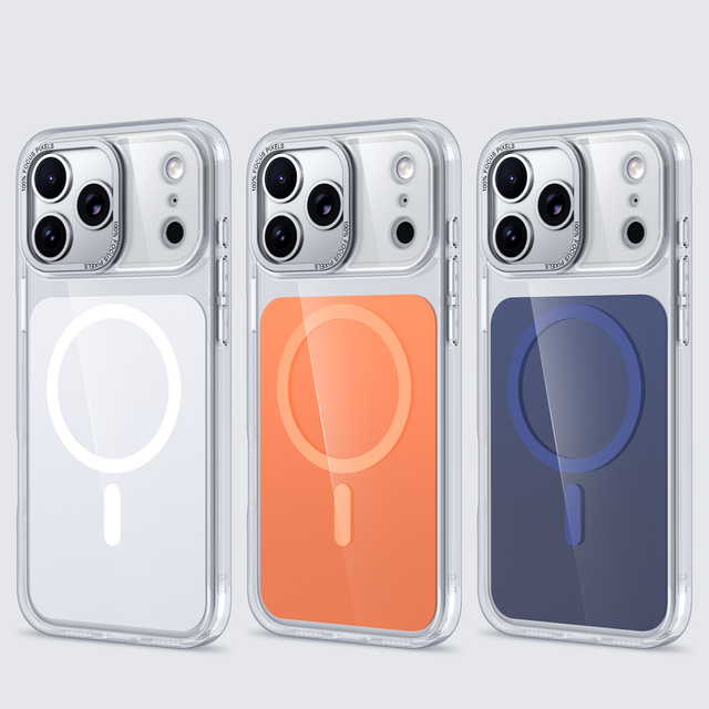 Clear Magnetic Case for iPhone 17 Pro Max Magnetic Transparent Cover 17 Air 17 Pro With Camera Control Shockproof Phone Cover