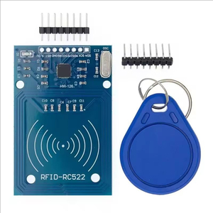 โมดูลไร้สาย <span class=keywords><strong>Gintech</strong></span> RFID IC รุ่น MFRC-522 RC-522 RC522 แบบติดตั้งบนแผงวงจร  ตัวเขียนและอ่านค่าคีย์ IC แบบ SPI สำหรับบัตร IC  ใช้กับ Arduino - Product Image 3