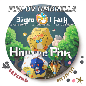 Paraguas de rodillo divertido de diseño UV a prueba de viento innovador logotipo personalizado regalo de negocios para niños controlado por fábrica manualmente - Product Image 4