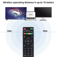 Reemplazo H96 Mini Smart ABS Control remoto 433Mhz Frequencv para MXQ Pro 4K MX9 X96 H96 Pro + Android TV Box Control remoto