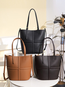 Sacs seau de créateur de mode en cuir PU de haute qualité, sacs à bandoulière décontractés, sacs à main de luxe pour femmes, sacs fourre-tout - Product Image 5