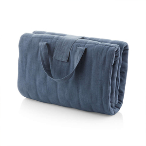 Tapis de jeu en coton biologique matelassé pour <span class=keywords><strong>bébé</strong></span>, couverture rampante, pour soins de <span class=keywords><strong>bébé</strong></span>, tapis de jeu en coton écologique, <span class=keywords><strong>sieste</strong></span> matelassée en diamant - Product Image 6