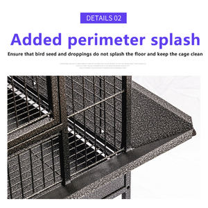 Groothandel China Fabrikant Goedkope Grote Fokkerij Kanarie Vogel Papegaai Kooien Buiten Indoor Gebruik Voor Verkoop - Product Image 5