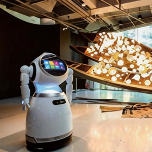 Робот-голосовой помощник с ИИ для коммерческого использования: приветствие, обслуживание клиентов, разогрев, интерактивные танцы и пение - Product Image 1