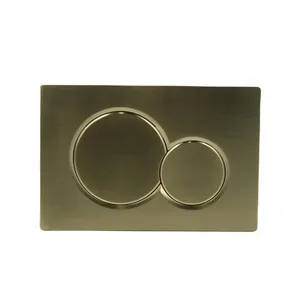 Supplier Luxury Brushed Matt Gold Push Button Flush Plate Buttons Fit For Concealed Cistern Flush Panel