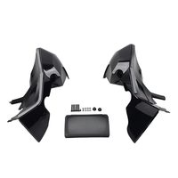 Deflectores de Viento Ajustables en Negro Intenso para Harley, Carenados Inferiores, Street Road Glide 2023-2026 FLHX FLTRX