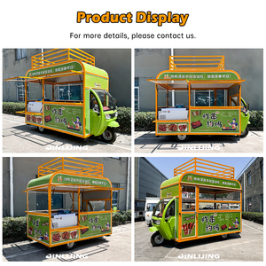 JINLIJING Tricycle électrique Tuk Tuk Ape <span class=keywords><strong>Piaggio</strong></span> Chariot de nourriture Mobile <span class=keywords><strong>Mini</strong></span> Chariot de café Remorque de crème glacée Camion de restauration rapide à vendre - Product Image 2