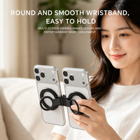 Nouveau support de téléphone portable magnétique en alliage d'aluminium personnalisable, réglable en hauteur et rotatif à 360 degrés