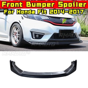 <b>Car</b> Front Bumper Lip <b>Diffuser</b> Spoiler Glossy Black Modification Part for Honda Fit 2014-2017 Bumper Protector <b>Car</b> Accessories - Product Image 2
