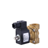 2W200-20 Válvula solenoide normalmente cerrada 12V 24V Válvula solenoide de latón Arranque de presión cero