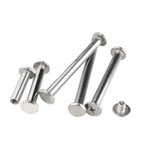 Rivets pleins à tête ronde en acier inoxydable DIN660 de 3,0 mm à 5 mm de diamètre, classe 4.8 et 6.8, finition brillante