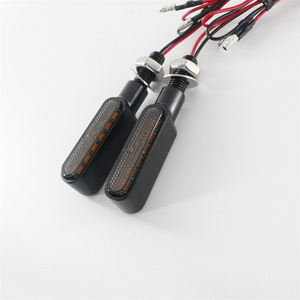 ไฟเลี้ยว LED สีเหลืองอำพันอัลลอยด์สังกะสีอเนกประสงค์ 12V สำหรับรถมอเตอร์ไซค์ฮาร์เลย์และจักรยานไฟฟ้า - Product Image 5
