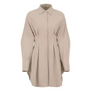 Robes d'automne pour femmes, nouvelle collection, style décontracté, robes polo amples, robes en lin de haute qualité pour femmes d'affaires - Product Image 5
