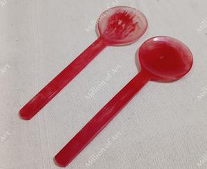 Cuchara de ensalada de resina de tamaño personalizado de alta calidad, herramienta de cocina para el hogar ecológica, diseño de Color único 2025 Apto para lavavajillas - Product Image 3