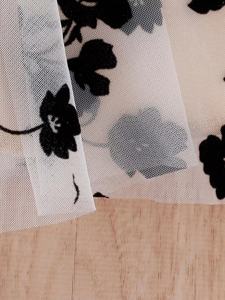 Vestito Estivo Elegante per <span class=keywords><strong>Bambina</strong></span> 0-3 Anni, Nuovo Design con Collo Tondo, Maniche a Volant e Fiocco, in Rete Cucita - Product Image 3