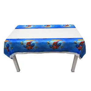 for cartoon spider Theme Party Cartoon Printed Table cloth Disposable Table Cover for Birthday Party