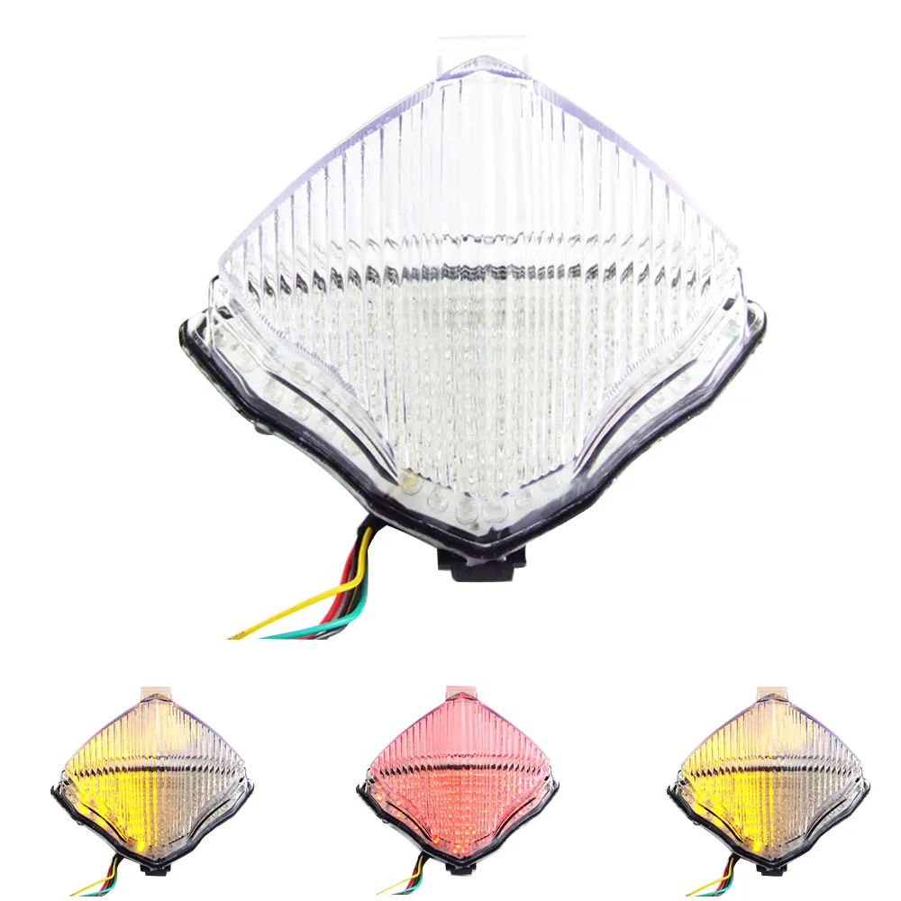 Per YAMAHA R1 2004-2006 luce posteriore a LED per moto Stop fanale posteriore fanale posteriore lampada targa indicatori integrati fanale posteriore