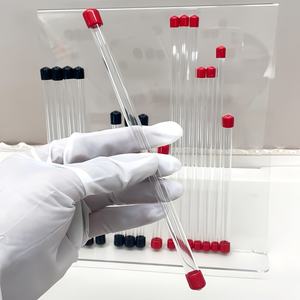 Tube d'emballage pour PC d'usine, tube en plastique transparent avec couvercle rouge en PVC, tube d'installation d'essai transparent, emballage de produit - Product Image 6