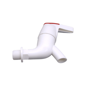 Robinet de salle de bain en plastique, robinet d'arrêt en plastique 1/2" DN15, poignée en forme de L, robinet d'eau en PP - Product Image 6