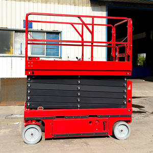 Gunting hidrolik empat roda, <span class=keywords><strong>Lift</strong></span> ponsel listrik tinggi maksimum <span class=keywords><strong>20</strong></span> kaki konstruksi tugas berat - Product Image 5