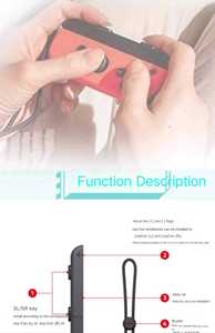 Sangle de poignet, cordon de maintien, lanière pour ordinateur portable, accessoires de <span class=keywords><strong>jeu</strong></span> Just <span class=keywords><strong>Dance</strong></span> pour la manette Joy-Con de <span class=keywords><strong>Nintendo</strong></span> <span class=keywords><strong>Switch</strong></span> - Product Image 3