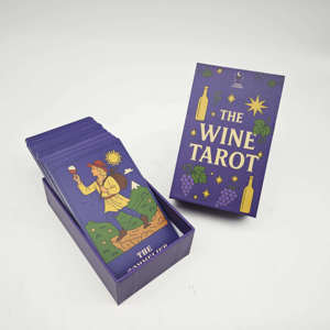 Impresión profesional OEM de las cartas del <span class=keywords><strong>Tarot</strong></span> del Vino, baraja de <span class=keywords><strong>tarot</strong></span> de papel artístico de alta gama, fabricante de barajas de <span class=keywords><strong>tarot</strong></span> personalizadas al por mayor - Product Image 5