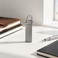 Clé USB 2.0 Métallique Haute Vitesse Étanche avec Porte-clés pour Ordinateur Portable/PC et Audio de Voiture - de 2 Go à 128 Go
