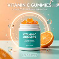 Gommes de vitamine C à l'acide ascorbique de qualité supérieure, source naturelle, sans sucre, faible en gras, soutien immunitaire, complément alimentaire en gommes