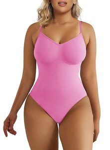 Vente en gros String moulant T-shirt Body Débardeur Shapewear Body de yoga à manches courtes sans couture pour femmes - Product Image 4