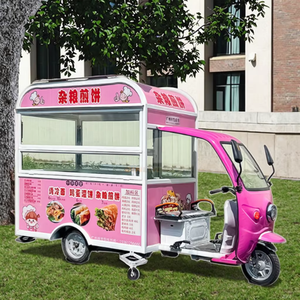 Carreta de Comida Móvil de Acero Inoxidable 220V para Hot Dogs y Snacks Rápidos - Product Image 4