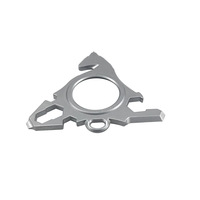 Multifonctionnel pour clé à molette avec loupe en acier allié, survie en plein air, camping, EDC, mini tournevis portable