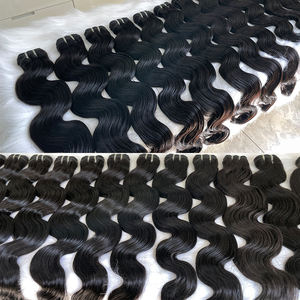 Mechones <span class=keywords><strong>de</strong></span> cabello camboyano crudo AngelBella, proveedor sin procesar, venta al por mayor, cabello humano vietnamita <span class=keywords><strong>virgen</strong></span> crudo, cutícula alineada, cabello - Product Image 5