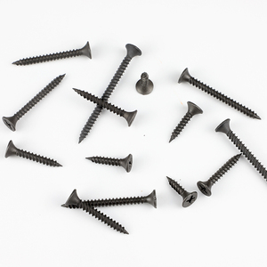 100 unids/bolsa tornillo de paneles de yeso de acero al carbono negro M3.5 M4 Phillips Cruz cabeza plana autorroscante tornillos de <span class=keywords><strong>madera</strong></span> para paneles de yeso hilo grueso - Product Image 6