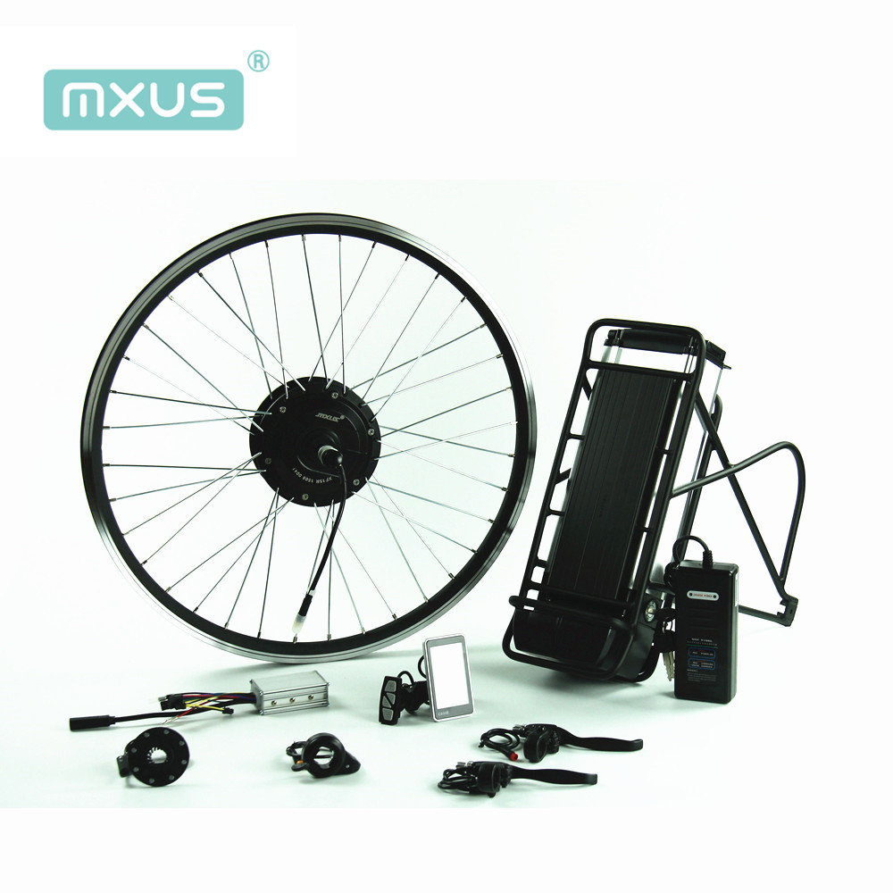 MXUS 36V 250W Electric Bike Hub Motor Kit with Geared Torque, LCD