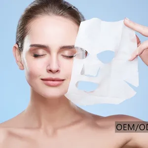 自有品牌护肤面膜批发供应商皮肤活化剂面部保湿抗皱胶原蛋白面膜片