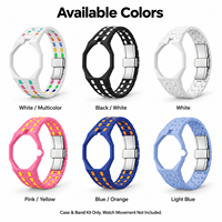 Biokeramik-Uhrengehäuse und Modifikations-Set mit achteckigem Gehäusedesign und buntem Gliederarmband