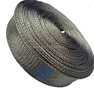 Manga de cabo trançada de fibra de carbono, manga de 10mm yixing zhongfu 35mm durável da fibra de carbono