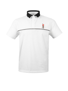เสื้อโปโลชายสีเหลืองหรือสีตามสั่ง แขนสั้น ปักลายกอล์ฟ ผ้าถักแห้งเร็ว ทรงปกติ สีพื้น - Product Image 5