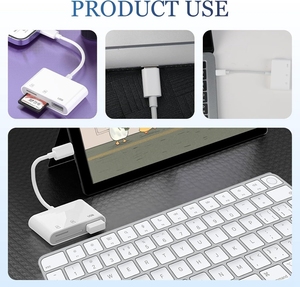 Adaptateur OTG multifonction universel 3 en 1 Type C vers USB 3.0 Lecteur de <span class=keywords><strong>carte</strong></span> mémoire TF SD pour <span class=keywords><strong>iPhone</strong></span> Android Ordinateur portable - Product Image 5
