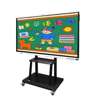 Tableau interactif numérique à écran tactile plat de 55 à 65 pouces, panneau d'affichage LCD, tableau blanc électronique intelligent