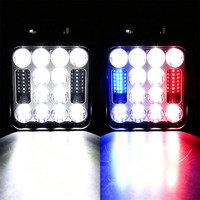 4 Zoll Quadratisches LED-Arbeitslicht Stroboskop-Warnleuchte Offroad-Ingenieur-Assistentenlampe
